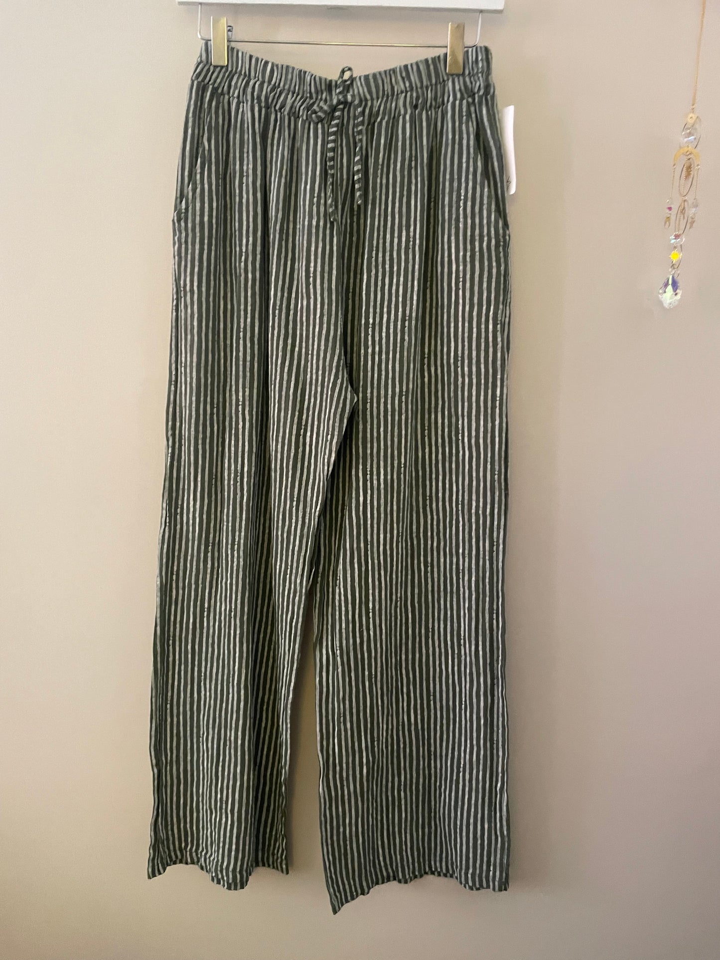 The Maya Cotton Stripe Trousers