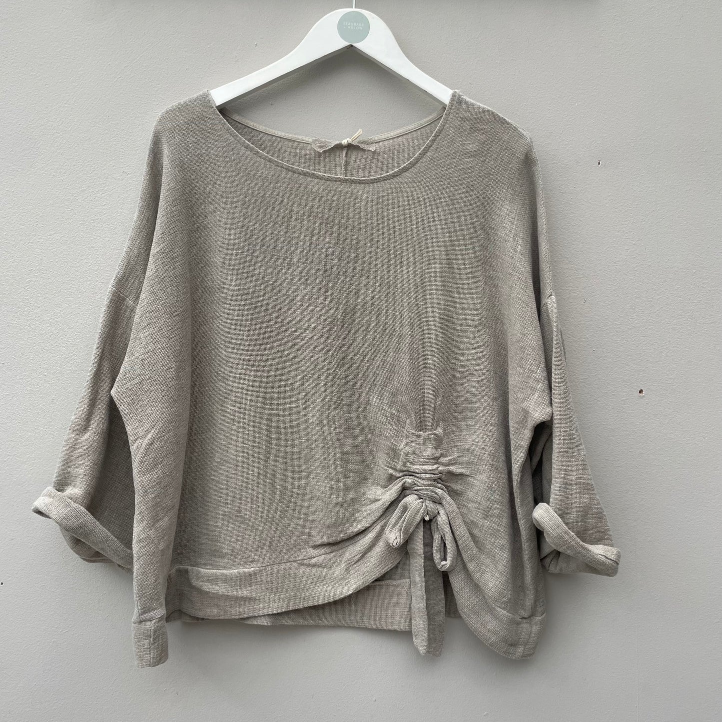 The Gaby Ruched Tie Top