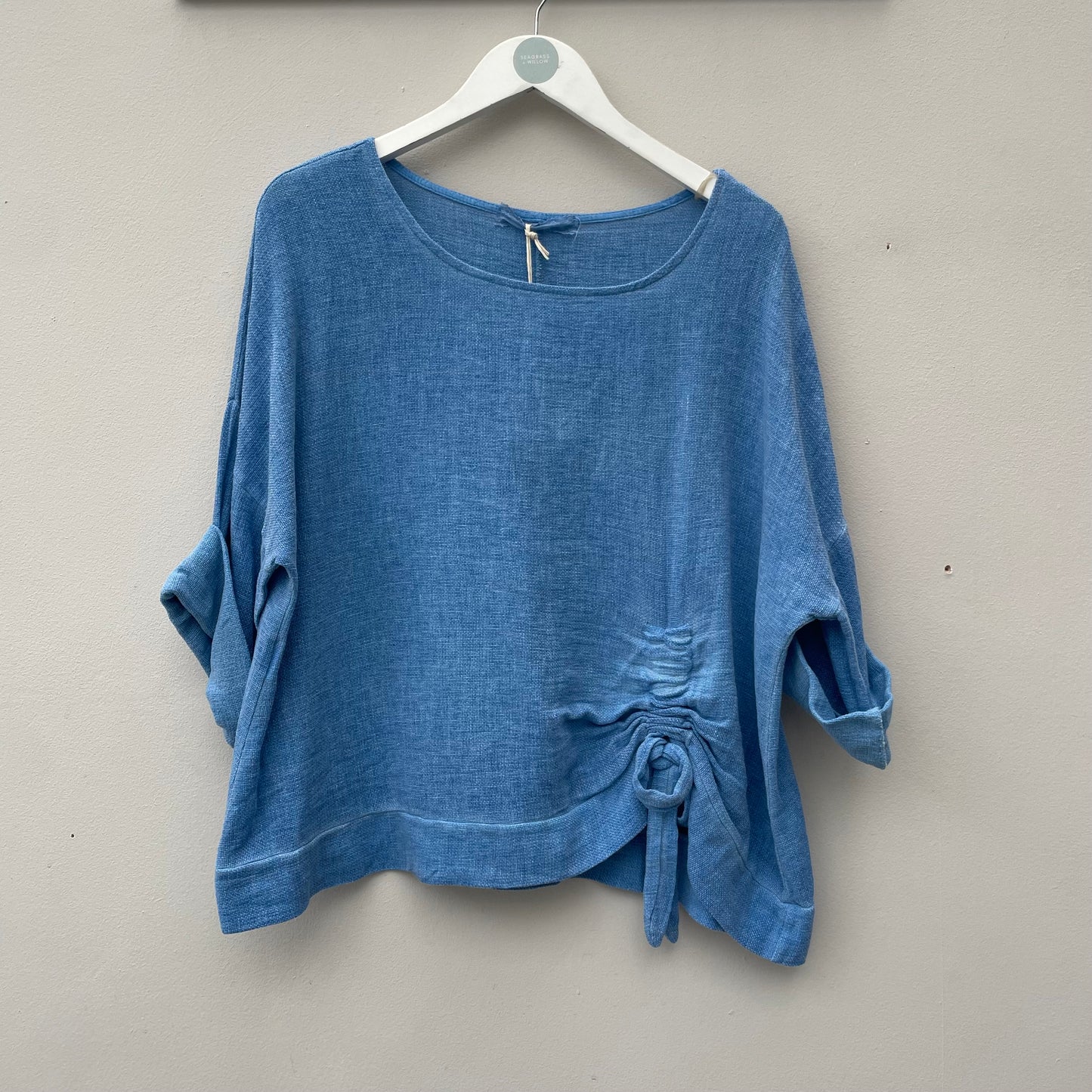 The Gaby Ruched Tie Top