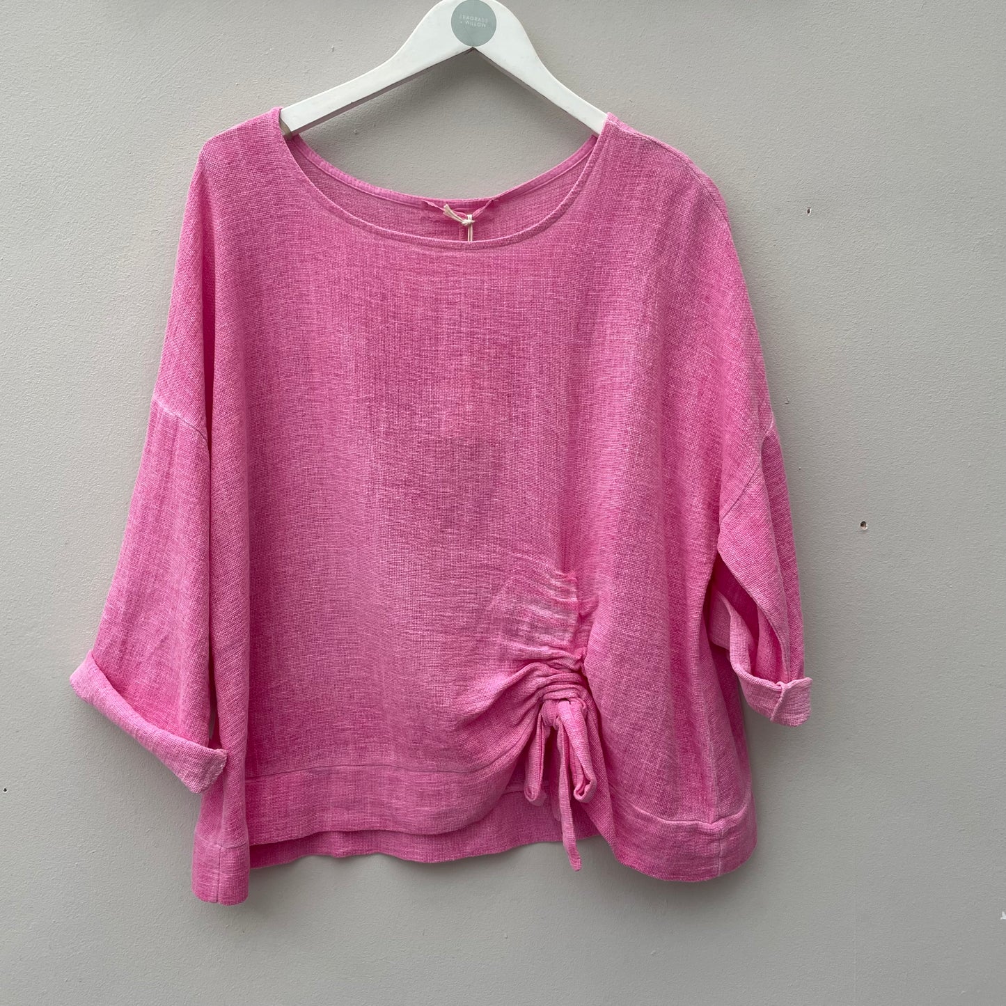 The Gaby Ruched Tie Top