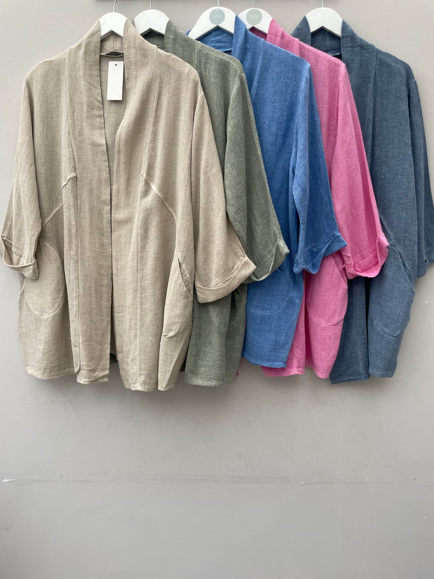 Gaby Washed Linen Cotton Mix Jacket.