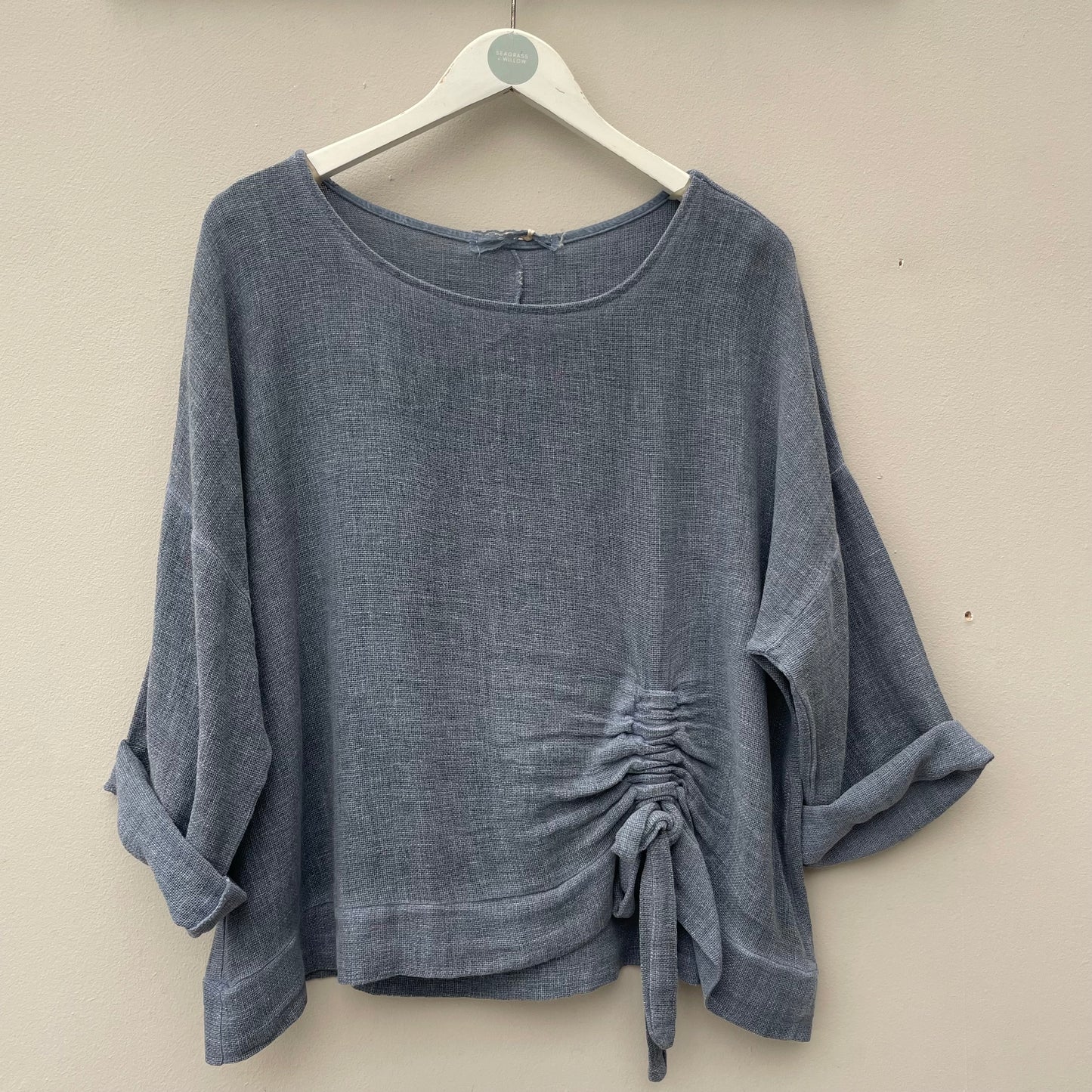 The Gaby Ruched Tie Top