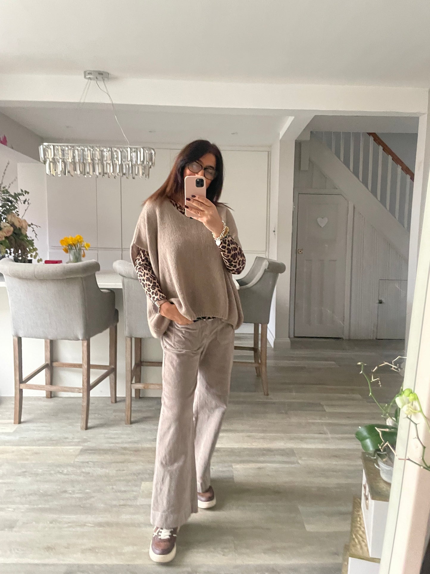 Betsy Wide Leg Corduroy Trousers