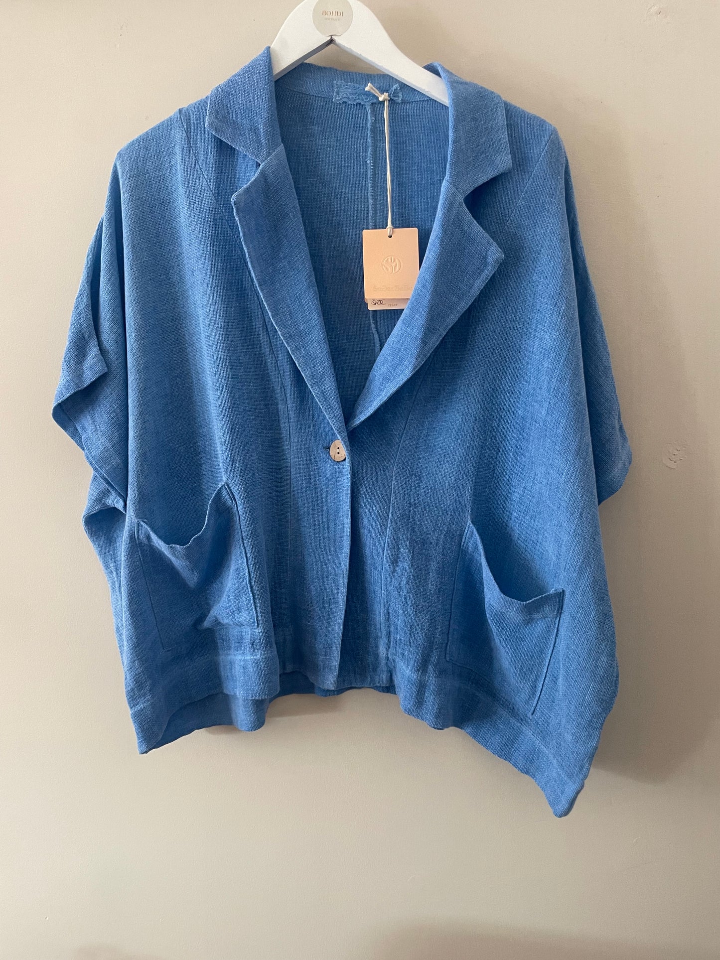 Gaby Washed Linen 2 Pocket Jacket.