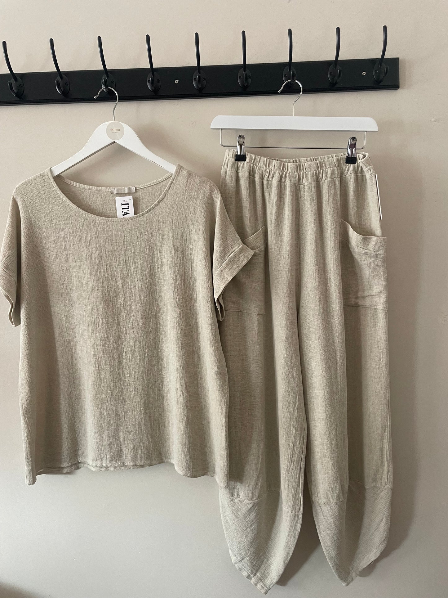 Gaby Two Piece Balloon Trouser Set.