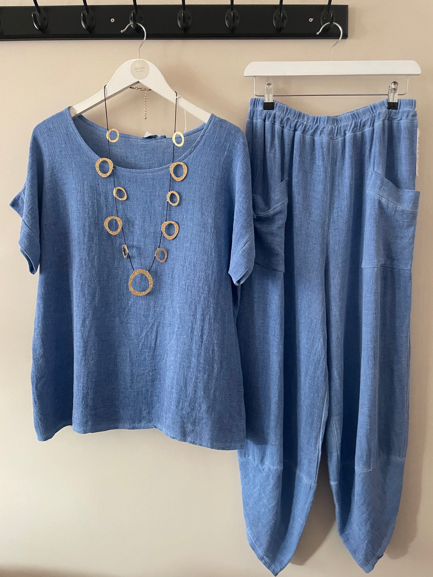 Gaby Two Piece Balloon Trouser Set.