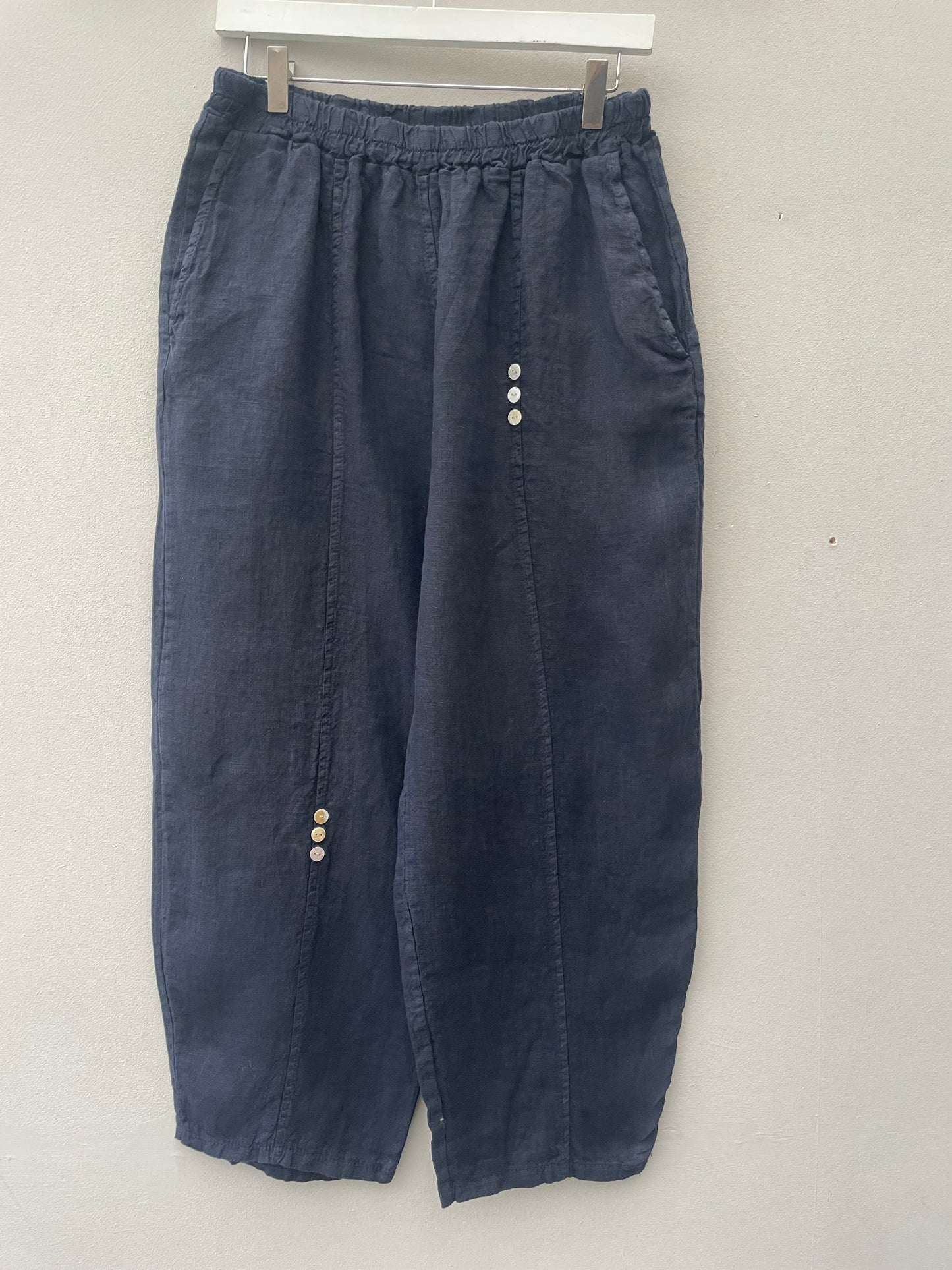 The Elsa Linen Button Trousers