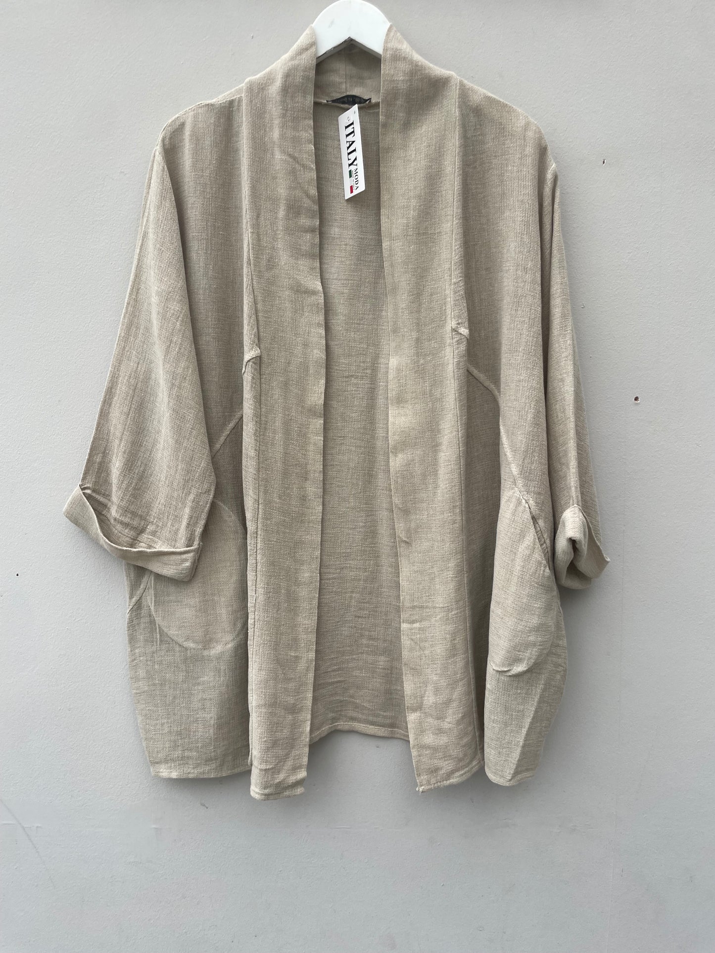 Gaby Washed Linen Cotton Mix Jacket.