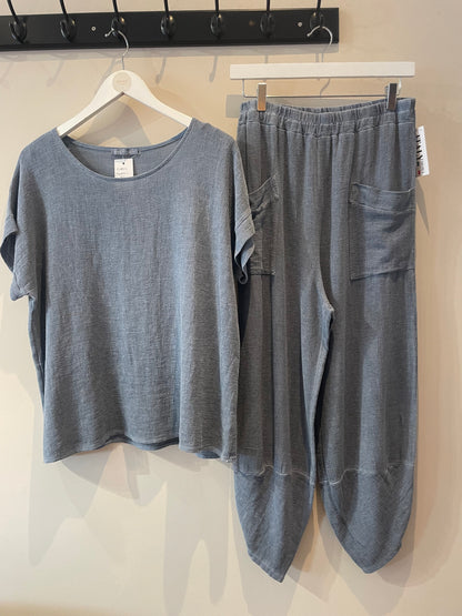 Gaby Two Piece Balloon Trouser Set.