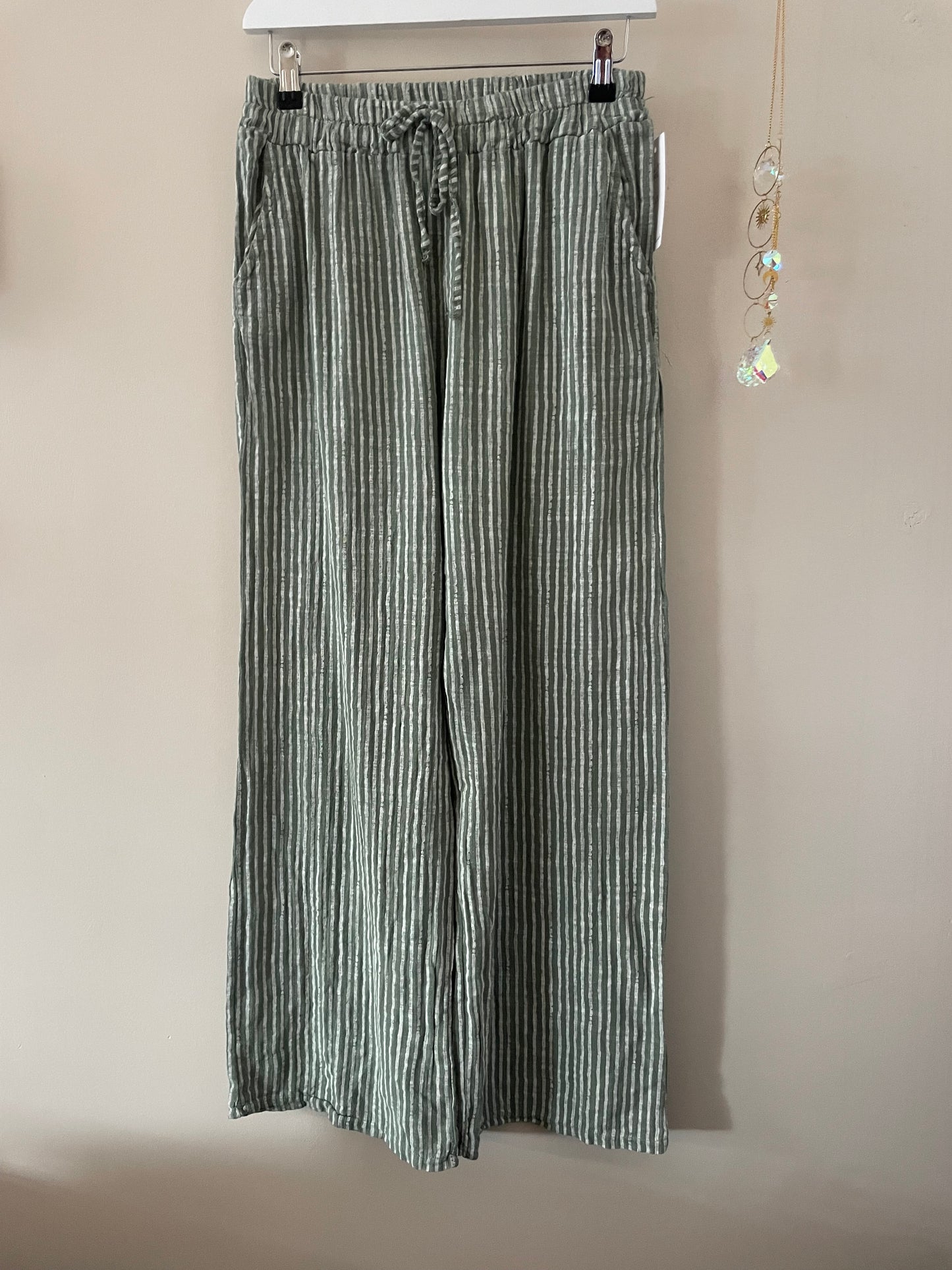 The Maya Cotton Stripe Trousers