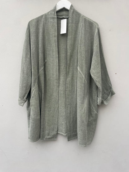 Gaby Washed Linen Cotton Mix Jacket.