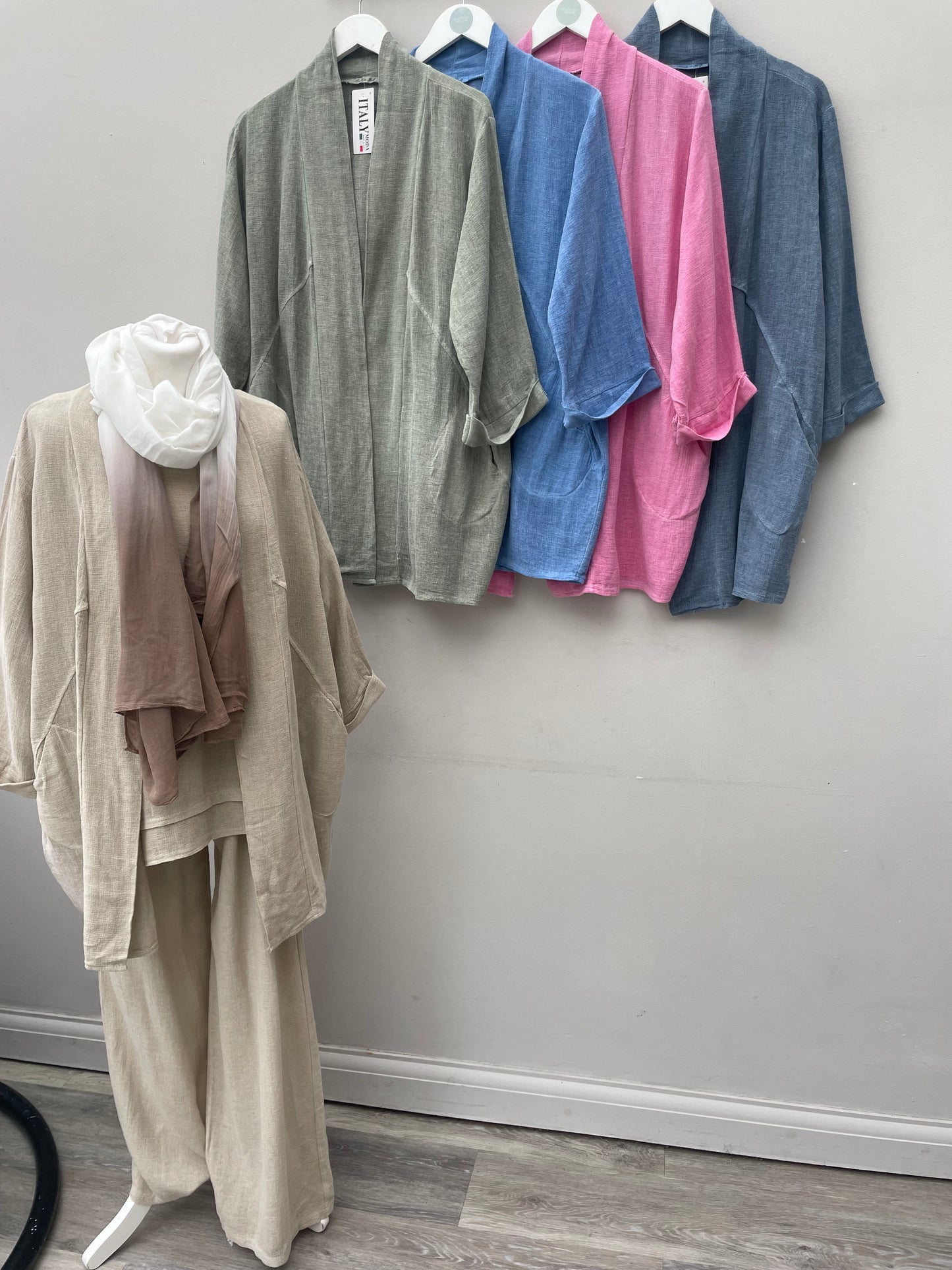 Gaby Washed Linen Cotton Mix Jacket.