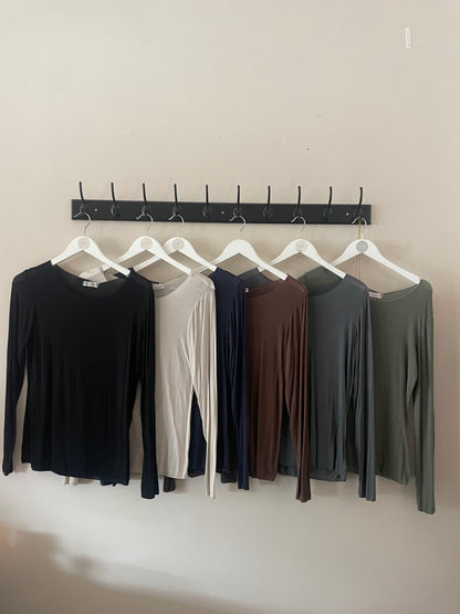 Cashmere Blend Layering Top.