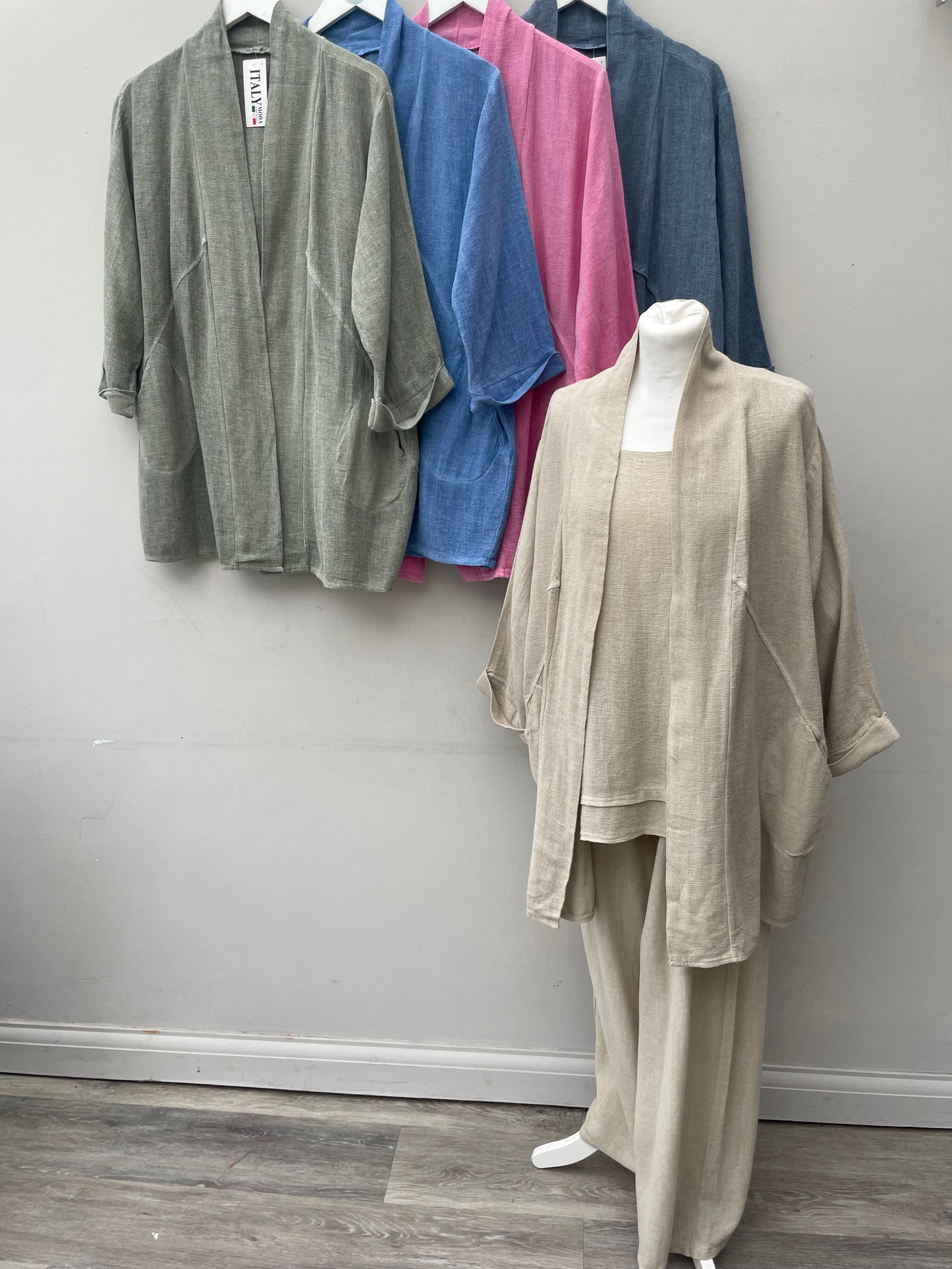 Gaby Washed Linen Cotton Mix Jacket.