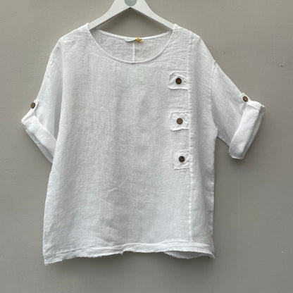 The Stella Linen Top