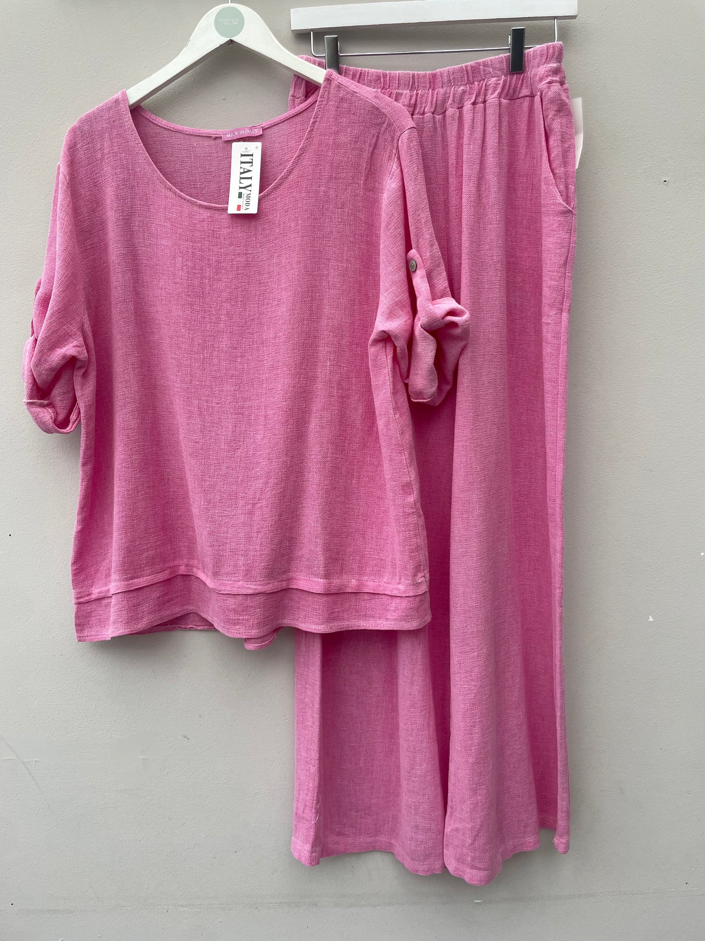 Gaby Washed Linen, Cotton Mix 2 Piece Set.