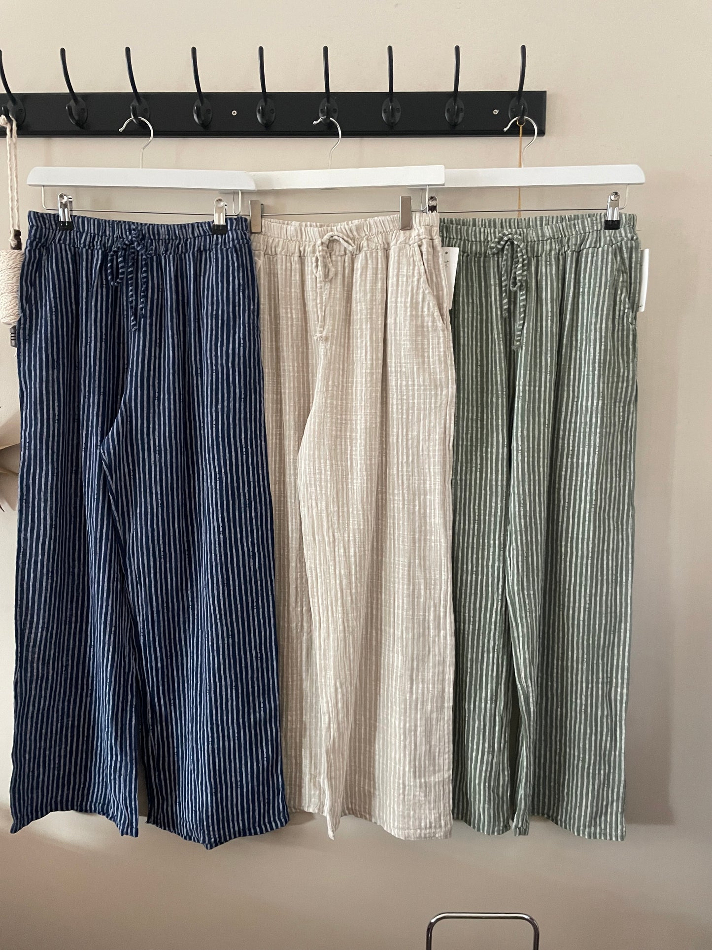 The Maya Cotton Stripe Trousers