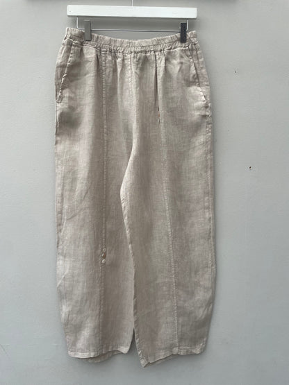 The Elsa Linen Button Trousers