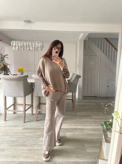 Betsy Wide Leg Corduroy Trousers