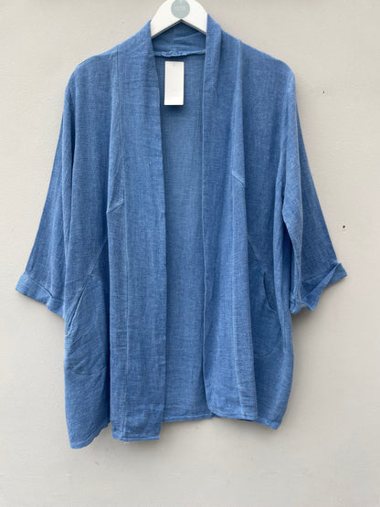 Gaby Washed Linen Cotton Mix Jacket.