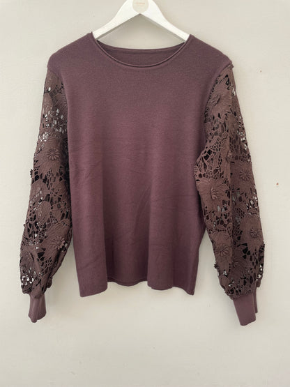 The Fifi Lace Sleeve Knit.