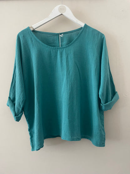 The Lexi Linen/Cotton Mix Top