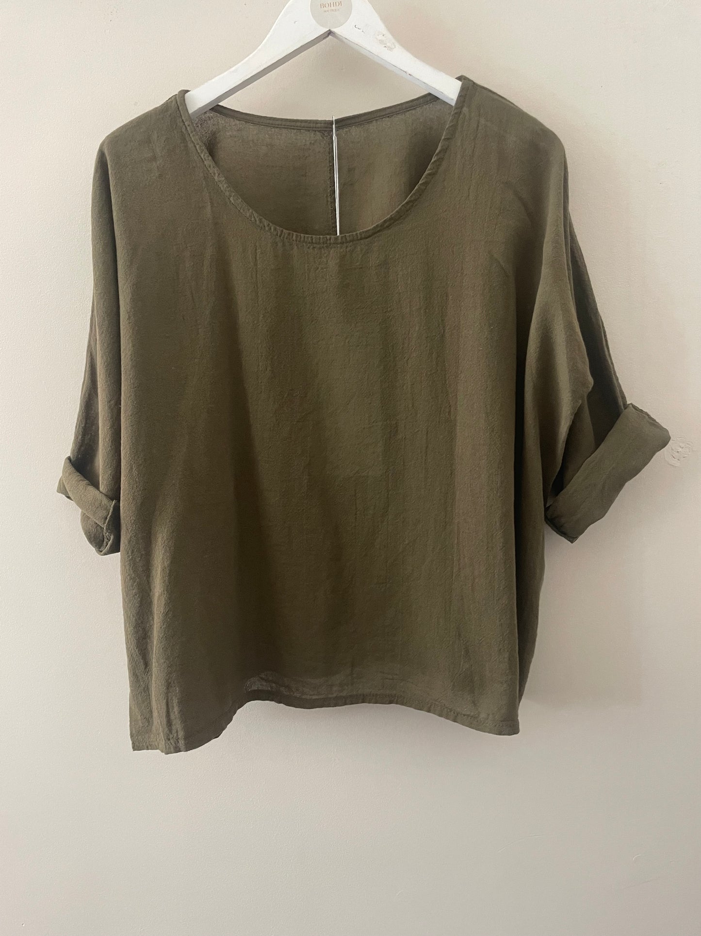 The Lexi Linen/Cotton Mix Top