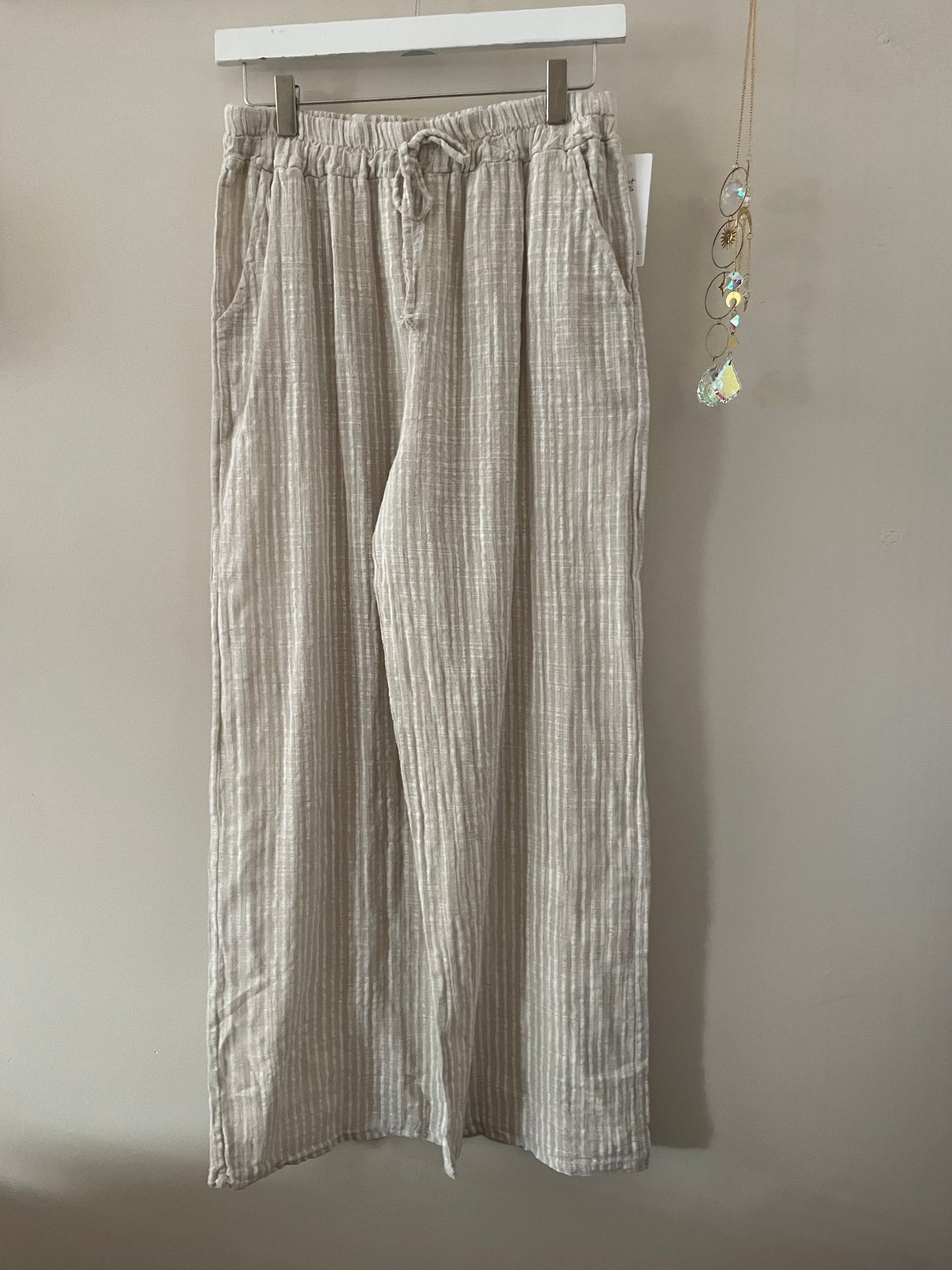 The Maya Cotton Stripe Trousers