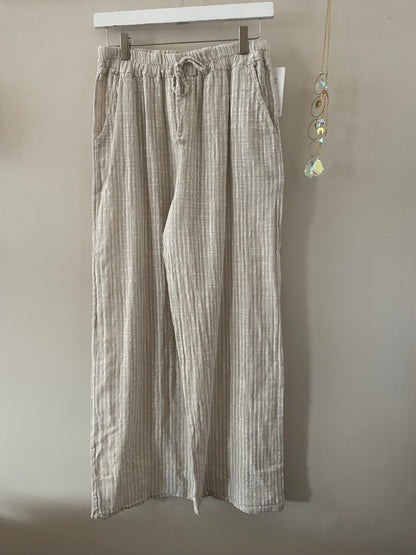 The Maya Cotton Stripe Trousers